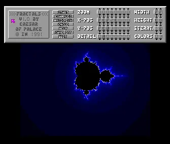 Fractals Generator v1.0 (1991) by Palace