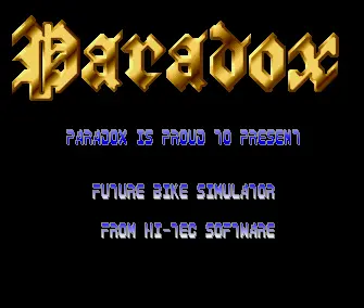 Future Bike Simulator (1990) by Paradox