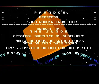 Stun Runner (1990) by Paradox