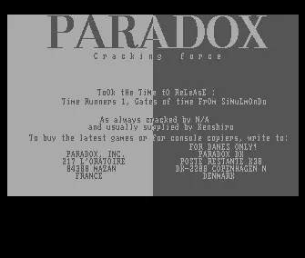 Time Runners 01 - Gateways In Time (1993) by Paradox