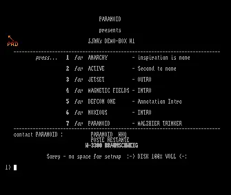 Link's Demo-Box 01 (1991) by Paranoid