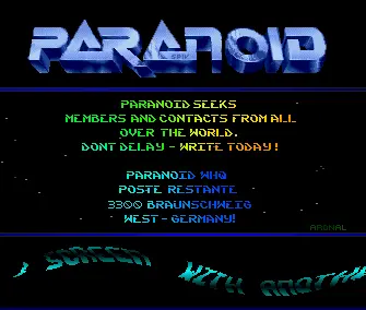 Seeks Members and Contacts (1990) by Paranoid