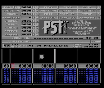 PST Tracker v1.04 Pre-Release (1992) by Parasite