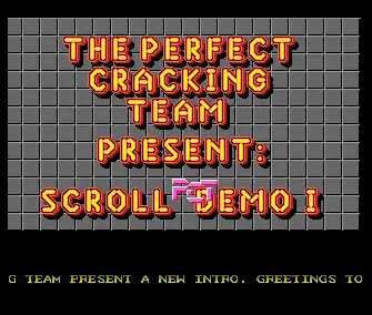 Scroll Demo 1 (1986) by Perfect Cracking Team