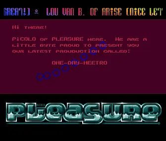 One Day Meetro (1991) by Pleasure