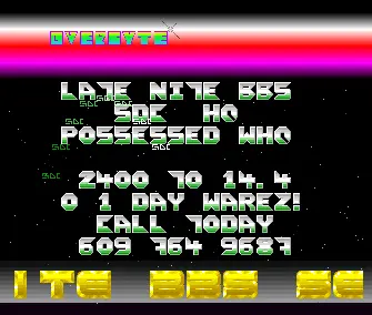 Late Nite BBS Intro (1991) by Possessed