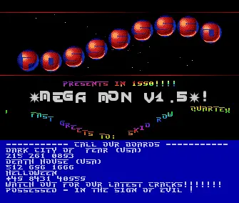 Mega Mon v1.5 Intro (1990) by Possessed