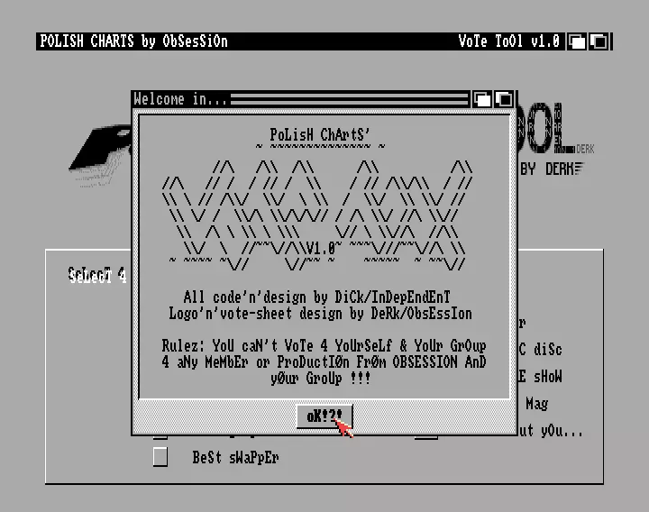 Polish Charts Vote Tool v1.0 (1993) by Obsession