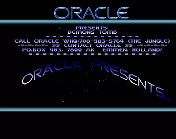 Demons Tomb (1990) by Oracle