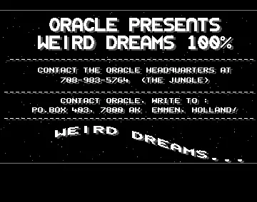 Weird Dreams 100% (1989) by Oracle
