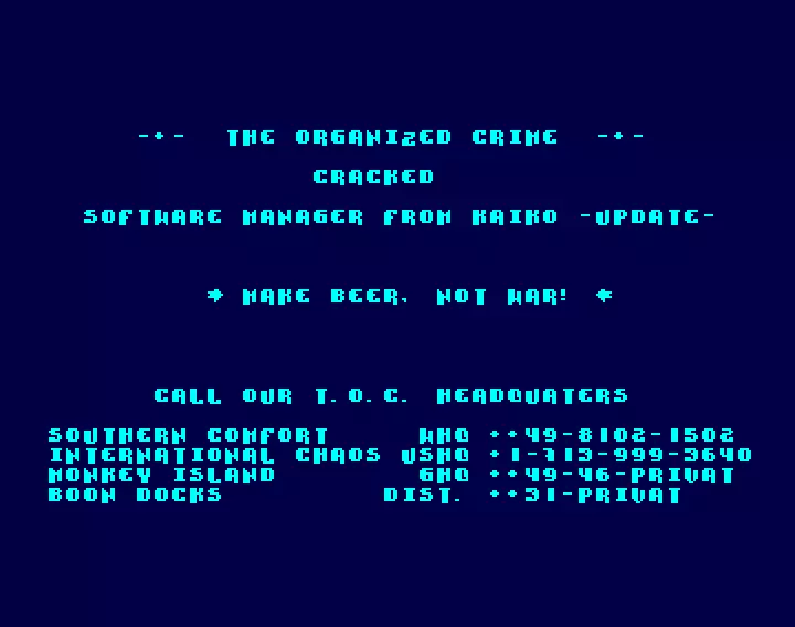 Software Manager Update (1994) by Organized Crime, The