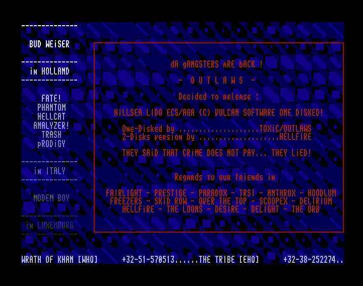 Hillsea Lido One Disk (1994) by Outlaws