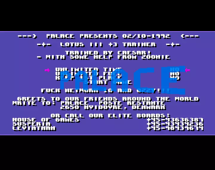 Lotus 3 +3 (1992) by Palace