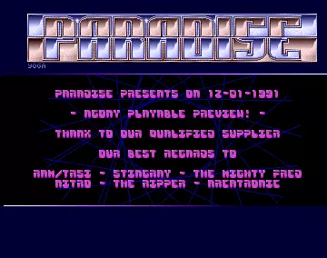 Agony Preview (1991) by Paradise