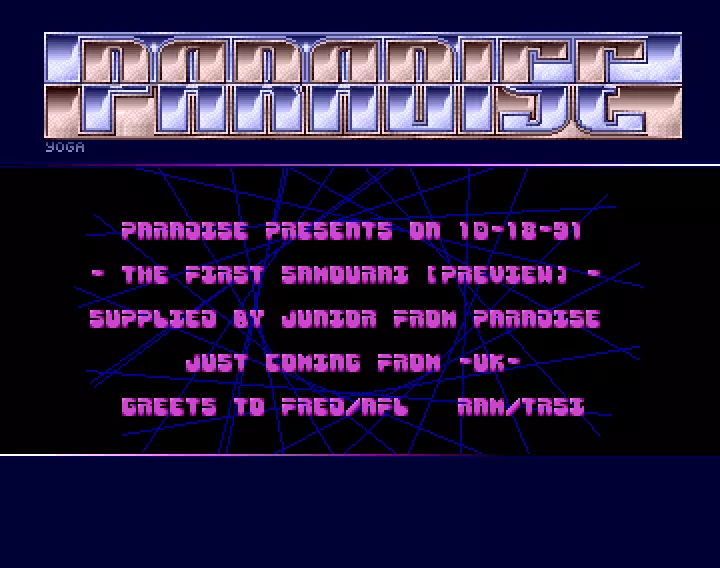 First Samurai Preview (1991) by Paradise