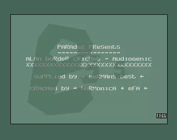 Allan Border's Cricket (1994) by Paradox