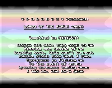 Lords Of The Realm - aga (1994) by Paradox