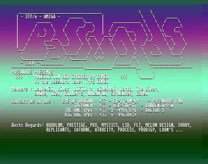 Malediction AGA (1995) by Passwords