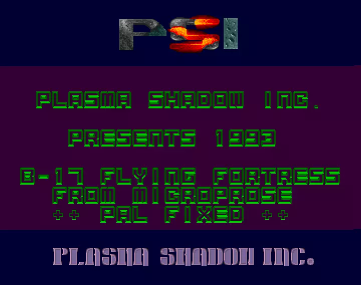 B-17 Flying Fortress (1993) by Plasma Shadow Inc