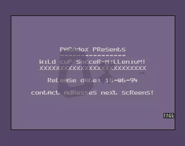 Wild Cup Soccer (1994) by Paradox