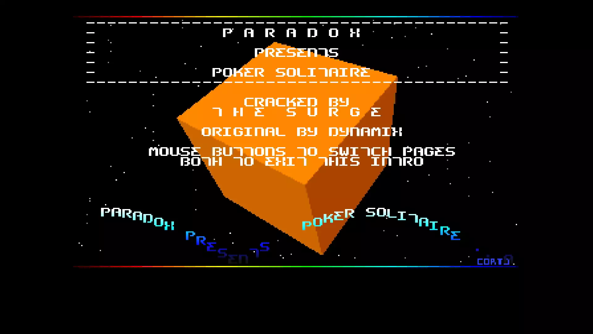 Poker Solitaire (1990) by Paradox